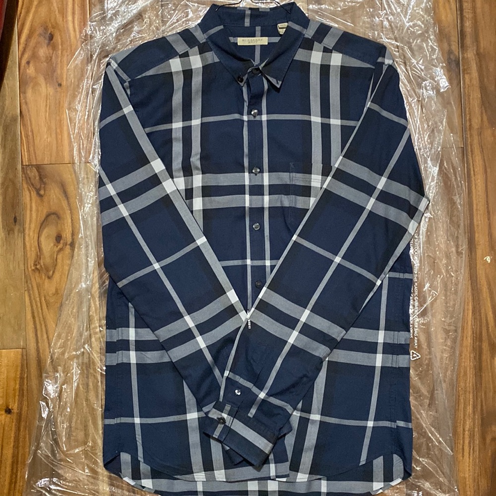 Burberry Mens Check Sport Shirt
